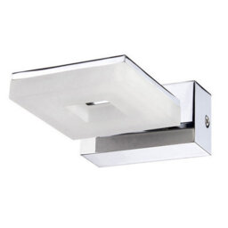 Luminosa Lighting Luminosa Marc Wall Lamp 1 Light 5W Led 3000K Ip44, 450Lm, Polished Chrome/frosted Acrylic - thumbnail 1