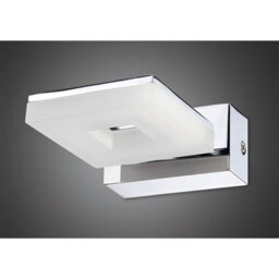 Luminosa Lighting Luminosa Marc Wall Lamp 1 Light 5W Led 3000K Ip44, 450Lm, Polished Chrome/frosted Acrylic - thumbnail 2