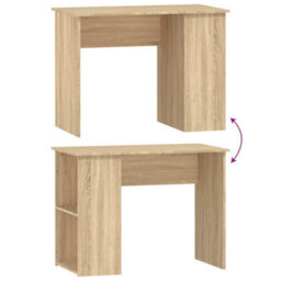 Walplus Desk Sonoma Oak 100X55X75 Cm Engineered Wood - thumbnail 6