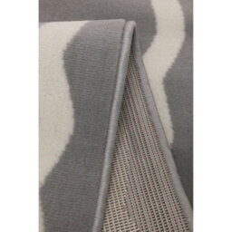 Melrose Colorama Scallop Grey Medium Indoor Area Runner Rug 067/200Cm - thumbnail 3