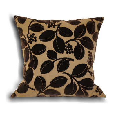 Paoletti Cherries Textured Velvet Feather Filled Cushion