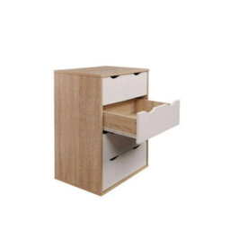 5 Drawer Chest Of Drawers Oak And White - thumbnail 4