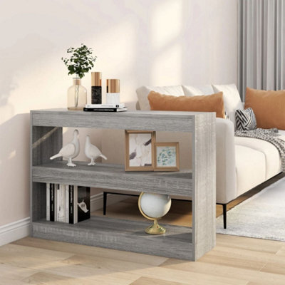 Berkfield Book Cabinet/room Divider Grey Sonoma 100X30X72 Cm - image 1