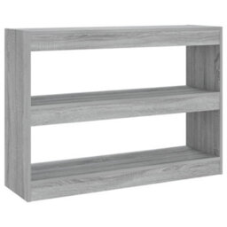 Berkfield Book Cabinet/room Divider Grey Sonoma 100X30X72 Cm - thumbnail 2
