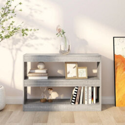Berkfield Book Cabinet/room Divider Grey Sonoma 100X30X72 Cm - thumbnail 6