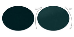 RugsX Modern Washing Carpet Lindo Circle Emerald Green, Anti-Slip, Shaggy Circle 80 Cm - thumbnail 2