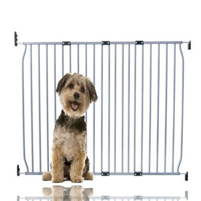 Bettacare Eco Screw Fit Pet Gate, Grey, 130Cm - 140Cm, Screw Fitted Dog Gate, Safety Gate For Puppy - image 1