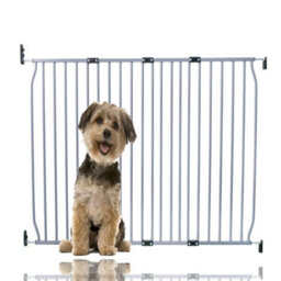 Bettacare Eco Screw Fit Pet Gate, Grey, 130Cm - 140Cm, Screw Fitted Dog Gate, Safety Gate For Puppy - thumbnail 1