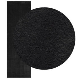 Walplus Rug Huarte Short Pile Soft And Washable Black 80X250 Cm - thumbnail 3