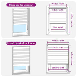 Vidaxl Zebra Blind 70 X 120 Cm White Zebra Blinds - thumbnail 7