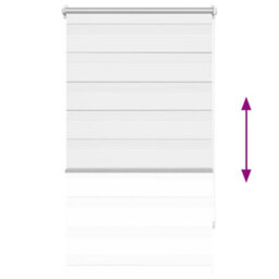 Vidaxl Zebra Blind 70 X 120 Cm White Zebra Blinds - thumbnail 5