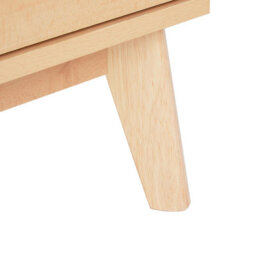 Wyld And Coco 6-Drawer Chest Light Brown With Pine Legs Modern - W120 X D40 X H75Cm - thumbnail 8