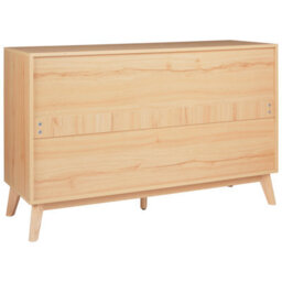 Wyld And Coco 6-Drawer Chest Light Brown With Pine Legs Modern - W120 X D40 X H75Cm - thumbnail 6