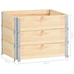 Berkfield Raised Beds 3 Pcs 60X80 Cm Solid Pine Wood (310049) - thumbnail 6