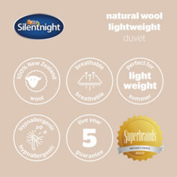 Silentnight Lightweight Wool Duvet - Double - thumbnail 9