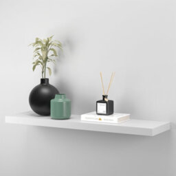 2 Pack Of Floating Shelves White Matte 90 X 24Cm (03193X2) - thumbnail 3