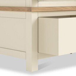 Farro Xl Cream Triple Wardrobe With 2 Drawers - By Roseland Furniture - thumbnail 8