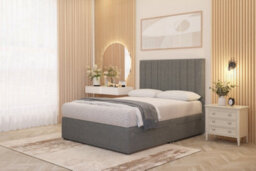 Somnior Beds Somnior Alexas Divan Bed Set With Midnight Pocket Sprung Mattress And Headboard Silver Linen - thumbnail 4