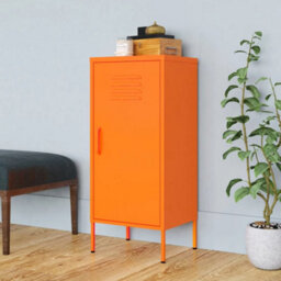 Vidaxl Storage Cabinet Orange 42.5X35X101.5 Cm Steel