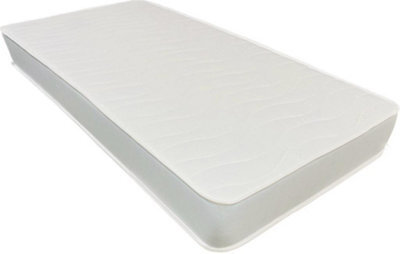 Wilson Beds Limited - 4Ft Small Double Rainbow Kids White Basic Quilted Conventional Foam Free Spring Mattress - image 1
