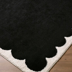 Livabliss Fossay Shaggy-Washable Black Cream Modern High Pile Living Bedroom Rug 200 X 275 Cm Easy Care, Non Shedding - thumbnail 6