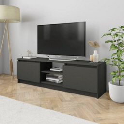 Berkfield Tv Cabinet Grey 120X30X35.5 Cm Engineered Wood - thumbnail 1