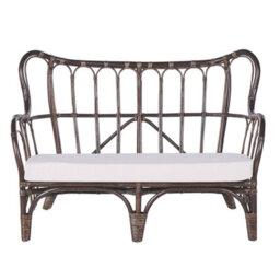 Beliani Garden Lounge Set With Table 4 Seater Brindisi Rattan Dark Brown - thumbnail 4