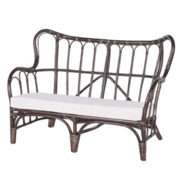 Beliani Garden Lounge Set With Table 4 Seater Brindisi Rattan Dark Brown - thumbnail 6
