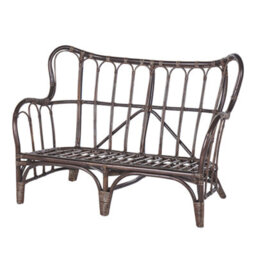 Beliani Garden Lounge Set With Table 4 Seater Brindisi Rattan Dark Brown - thumbnail 8