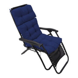 Living And Home Garden Bench Recliner Chair Swing Chair Seat Pad Cushion Sunlounger Cushion For Indoor Outdoor,navy Blue - thumbnail 2