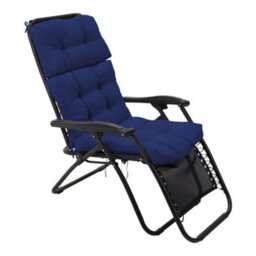 Living And Home Garden Bench Recliner Chair Swing Chair Seat Pad Cushion Sunlounger Cushion For Indoor Outdoor,navy Blue