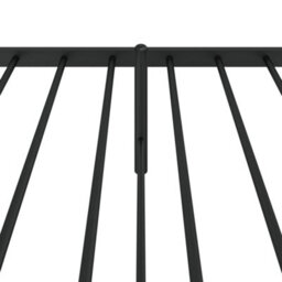 Walplus Metal Bed Frame Without Mattress With Headboard Black 90X200Cm - thumbnail 8