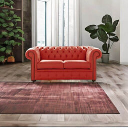 Chesterfield 2 Seater Shelly Horizon Leather Sofa Settee Bespoke In Classic Style - thumbnail 3