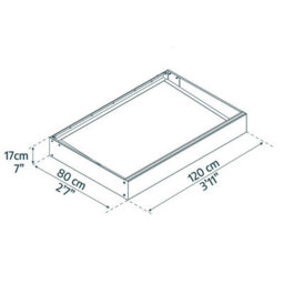 Palram - Canopia Palram Canopia Sophia 1200 Door Canopy Awning - 1.2M X 0.8M Clear Panel Cover, Aluminium & Steel Frame, Uv Protection - thumbnail 2