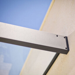 Palram - Canopia Palram Canopia Sophia 1200 Door Canopy Awning - 1.2M X 0.8M Clear Panel Cover, Aluminium & Steel Frame, Uv Protection - thumbnail 7