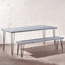 Timber Foundry Hairpin Leg Dining Table 4-6 Seater, Natural - thumbnail 2