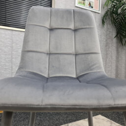 Dining Chairs Set Of 4 Grey Tufted Chairs Velvet Chairs Seats Kosy Koala - thumbnail 6