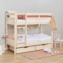 Hoppekids Shorty Bunkbed + Drawers Natural