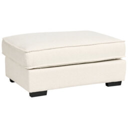 Wyld And Coco Light Beige Polyester Boucle Rectangular Ottoman Footstool W94 X D65 X H45Cm - thumbnail 3