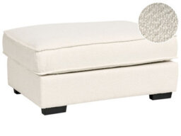 Wyld And Coco Light Beige Polyester Boucle Rectangular Ottoman Footstool W94 X D65 X H45Cm - thumbnail 2