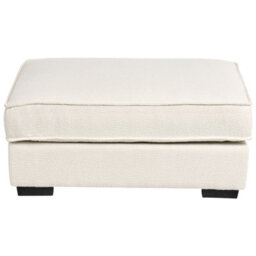 Wyld And Coco Light Beige Polyester Boucle Rectangular Ottoman Footstool W94 X D65 X H45Cm - thumbnail 5