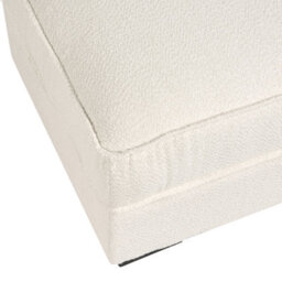 Wyld And Coco Light Beige Polyester Boucle Rectangular Ottoman Footstool W94 X D65 X H45Cm - thumbnail 9