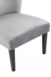 Orsina Interiors By Premiers Velvet Dining Chair, Dining Room Accent Chair, Velvet Upholstered Wing Chair With Wooden Legs - thumbnail 8
