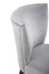 Orsina Interiors By Premiers Velvet Dining Chair, Dining Room Accent Chair, Velvet Upholstered Wing Chair With Wooden Legs - thumbnail 5