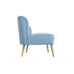 LPD Beau 2 Seater Sofa - Cornflower Blue Upholstery & Blonde Wood Frame - thumbnail 3