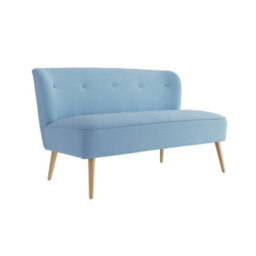 LPD Beau 2 Seater Sofa - Cornflower Blue Upholstery & Blonde Wood Frame - thumbnail 2