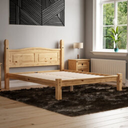 Lassic Vida Designs Corona 5Ft King Size Solid Wood Bed Frame Distressed Waxed Pine, Low Foot End, 200 X 150Cm - thumbnail 4