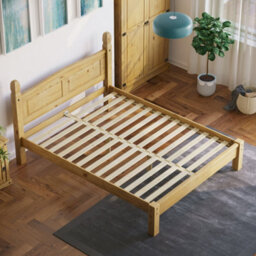 Lassic Vida Designs Corona 5Ft King Size Solid Wood Bed Frame Distressed Waxed Pine, Low Foot End, 200 X 150Cm - thumbnail 7