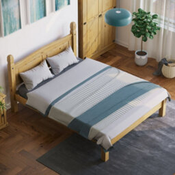 Lassic Vida Designs Corona 5Ft King Size Solid Wood Bed Frame Distressed Waxed Pine, Low Foot End, 200 X 150Cm - thumbnail 6