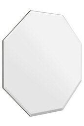 "Mirroroutlet Octa - All Glass Modern Bevelled Octagonal Wall Mirror 39"" X 39"" (100 X 100Cm)" - thumbnail 4